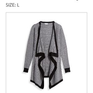 Open cascading cardigan